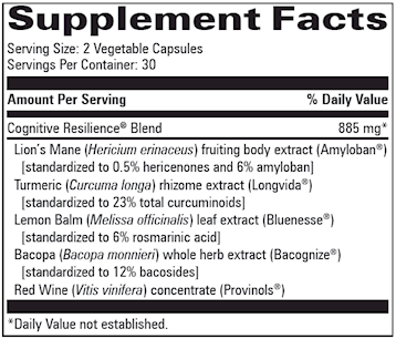 Cognitive Resilience 60 vegcaps