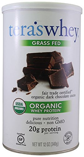 Tera's Whey Organic Dark Chocolate Whey Protein (1x12Oz)