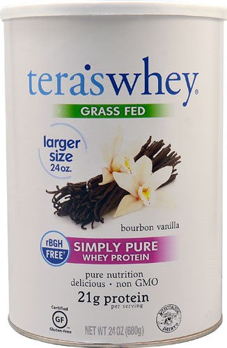 Tera's Whey rBGH Free Whey Protein Bourbon Vanilla (1x24 OZ)