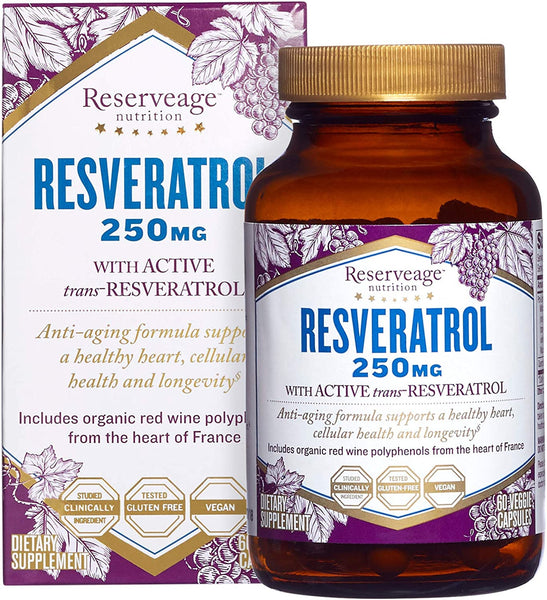 RSRVEAGE RESVERATROL 250 (1x60.00)