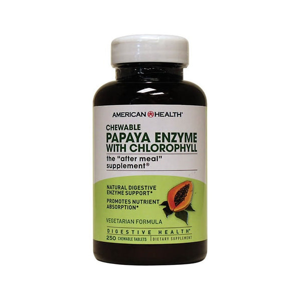 American Health Papaya Enzyme With Chlorophyll (1x250 TAB)