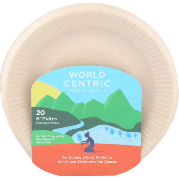 World Centric Ripple Edge Plate, 6 Inch (12x20 CT)